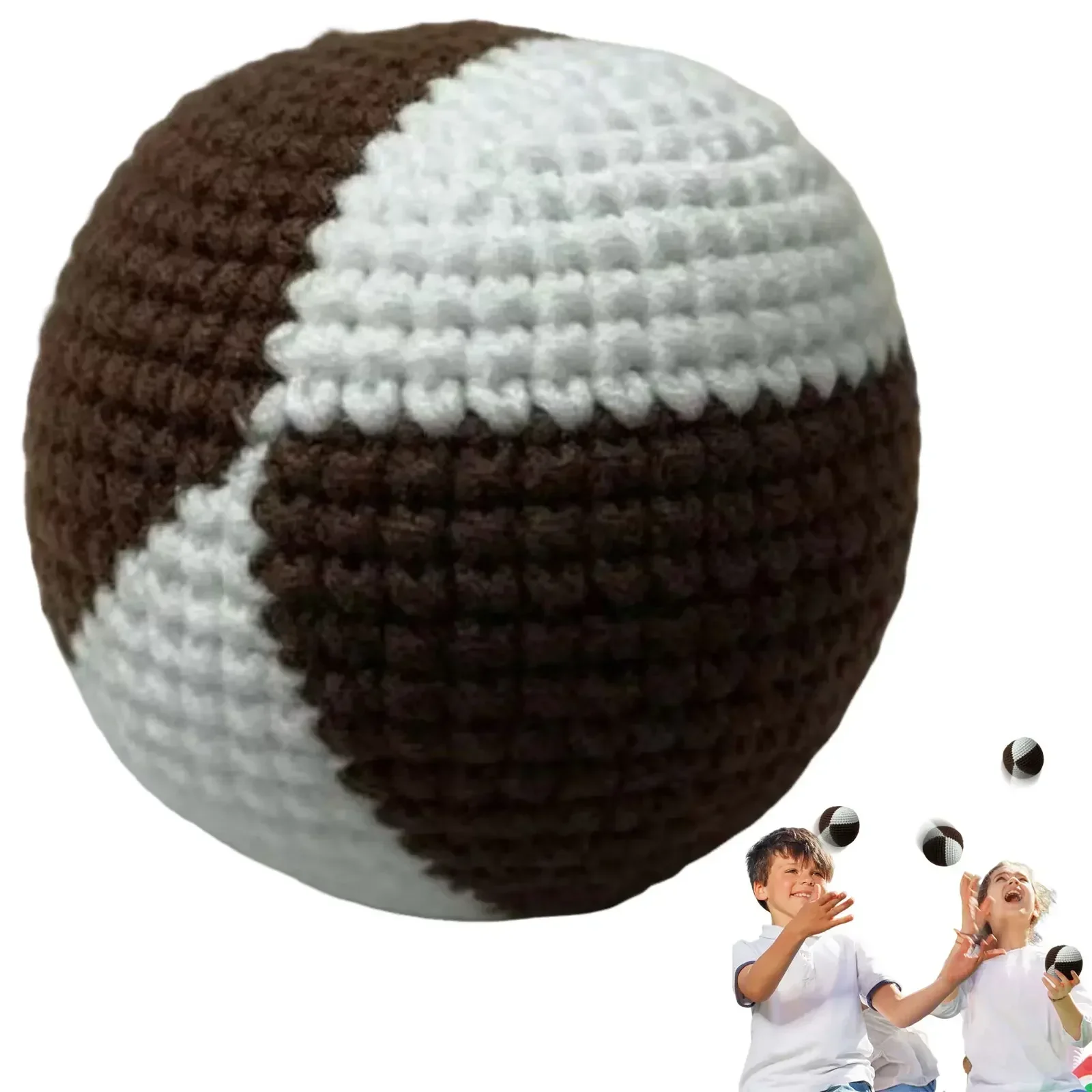 Party Games Adults Indoor - 12er Pack Colorful Crochet Kickballs Soft