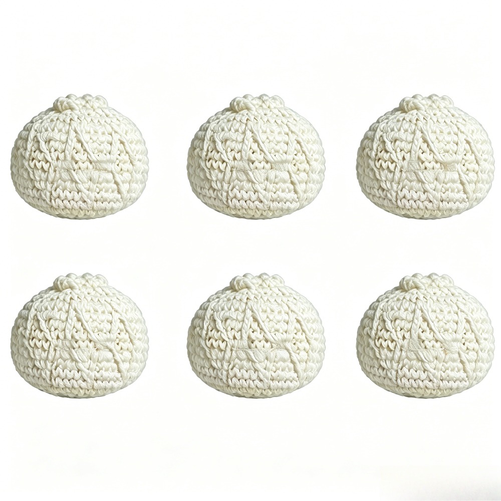 Party Games Steam - 2pcs Reusable steamed-bun-shaped beanbag—hand-crocheted with a