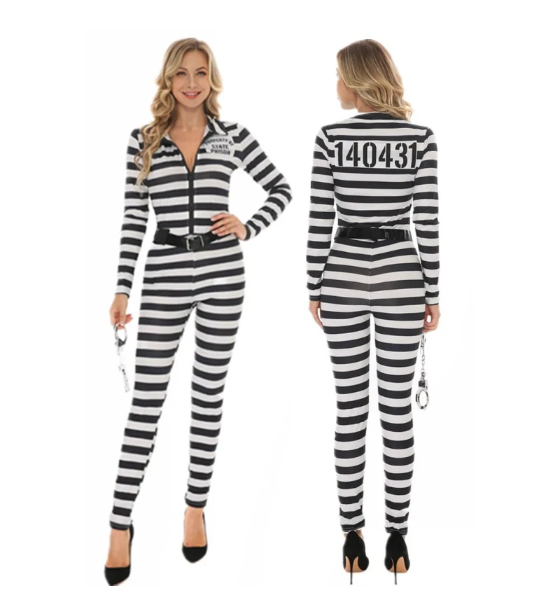 Adult Black White Stripe Priso - Party Games Couple 评论和价格