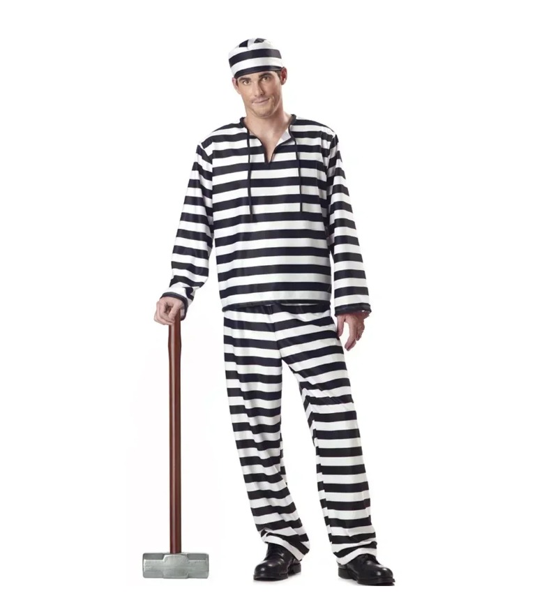 Adult Black White Stripe Priso - Party Games Couple 评论和价格