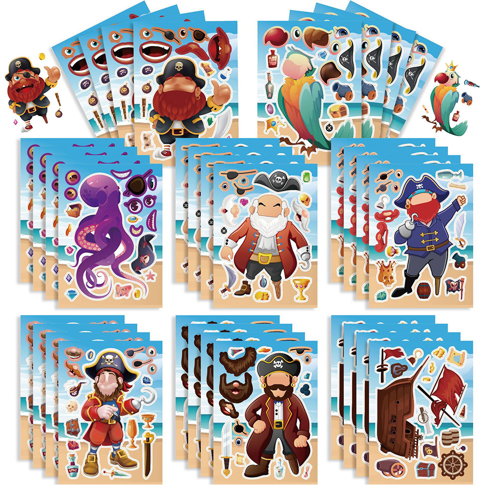 8/16Sheets Cool Pirate Ship Pu - Party Games Instagram 评论和价格