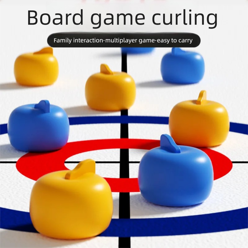 Mini Tabletop Curling Game Por - Party Games Adults Indoor 评论和价格