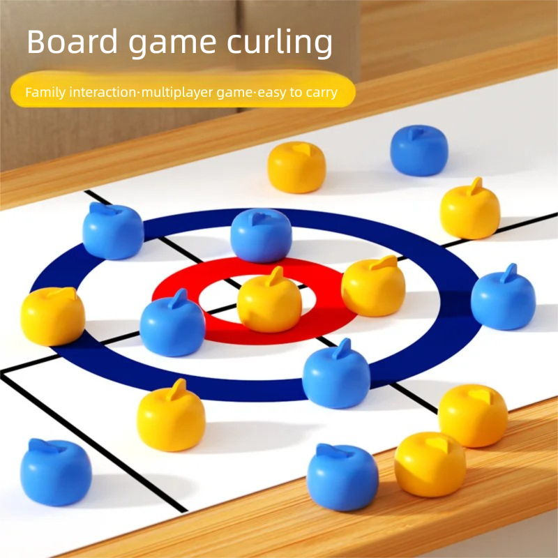 Mini Tabletop Curling Game Por - Party Games Adults Indoor 评论和价格