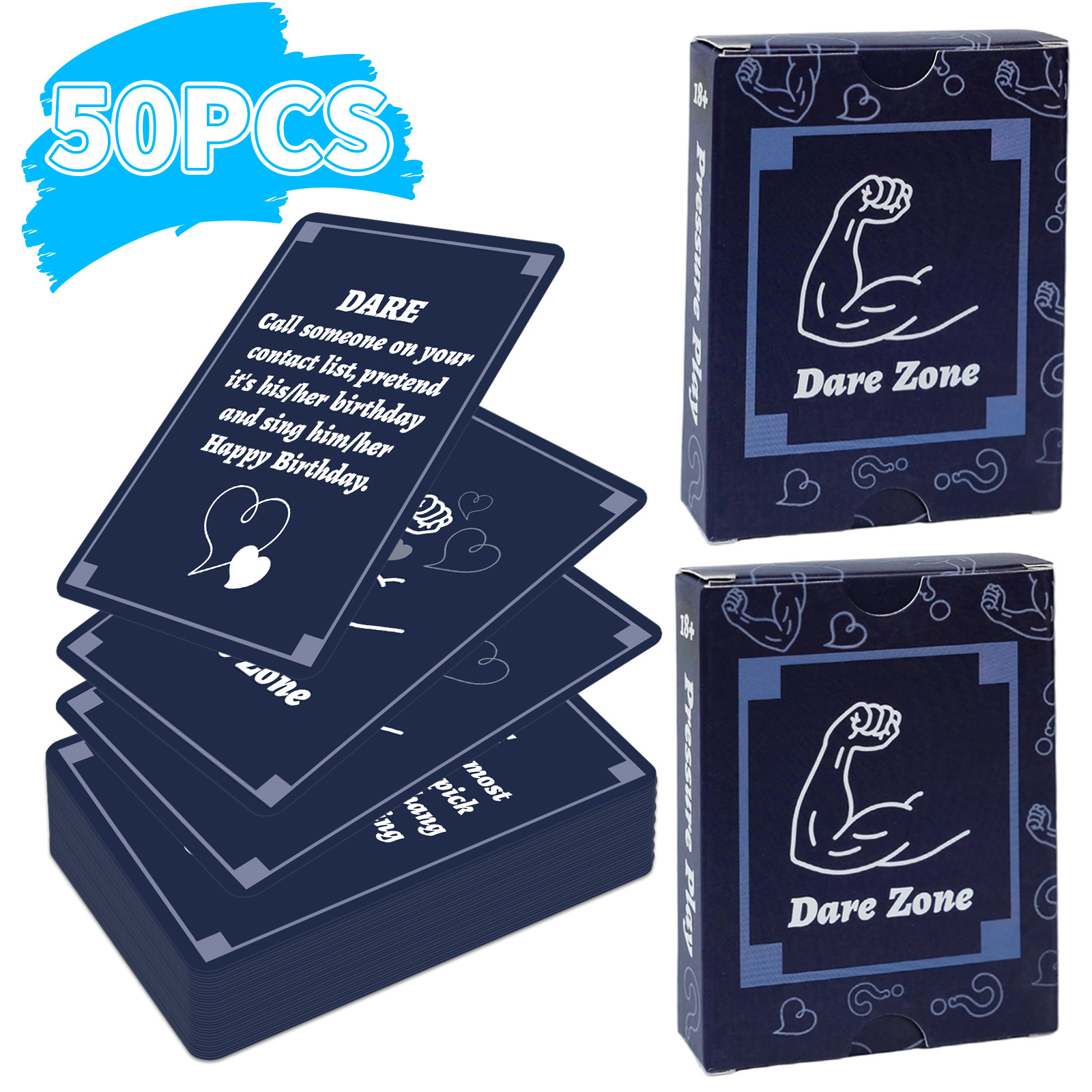 50Pcs Party Game Cards for Adu - Party Games Group For Adults 评论和价格