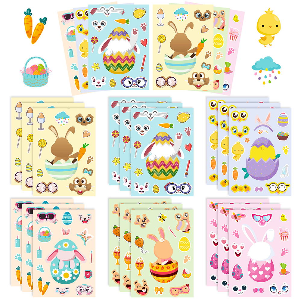 6/12Sheets Cute Easter Rabbit  - Party Games Instagram 评论和价格