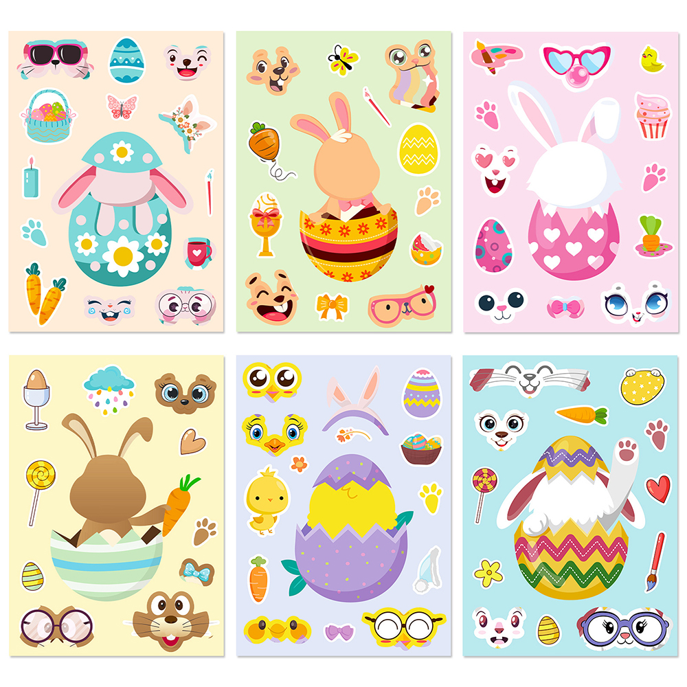 6/12Sheets Cute Easter Rabbit  - Party Games Instagram 评论和价格