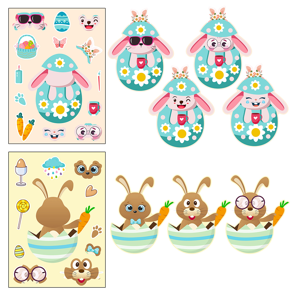 6/12Sheets Cute Easter Rabbit  - Party Games Instagram 评论和价格