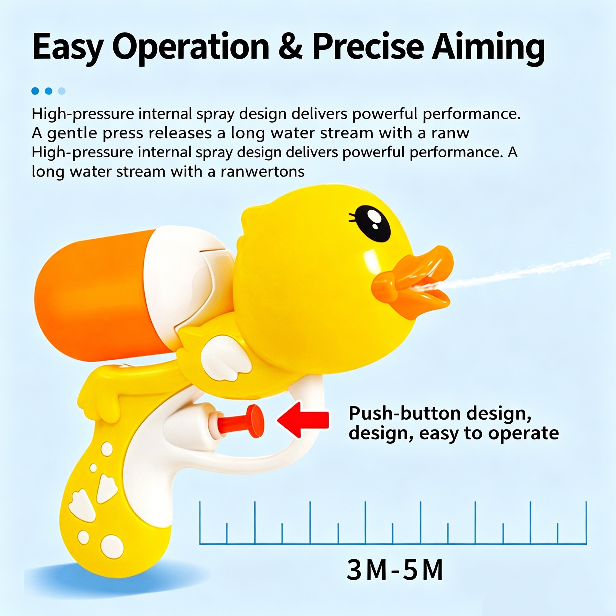 Cute Yellow Duck Water Gun Toy - Party Games Group For Adults 评论和价格