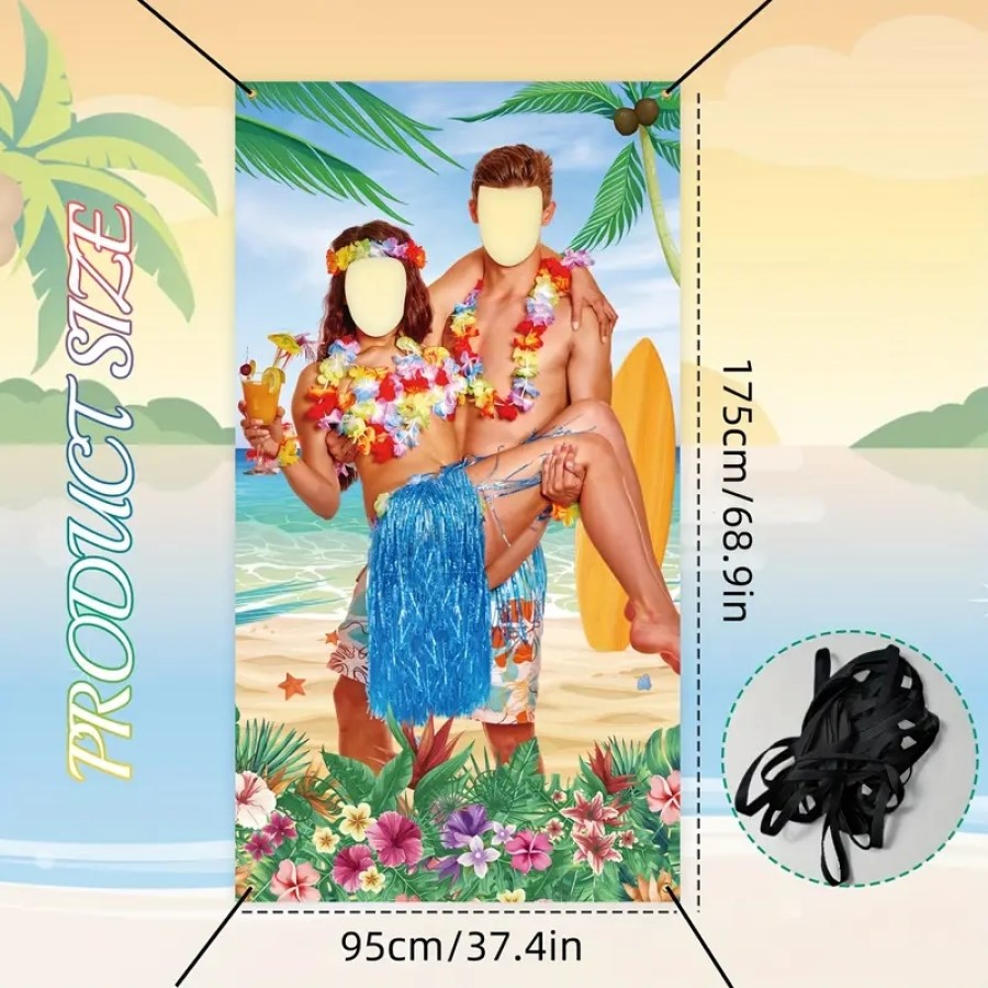 1pc, Hawaiian Luau Couple Phot - Party Games Couple 评论和价格