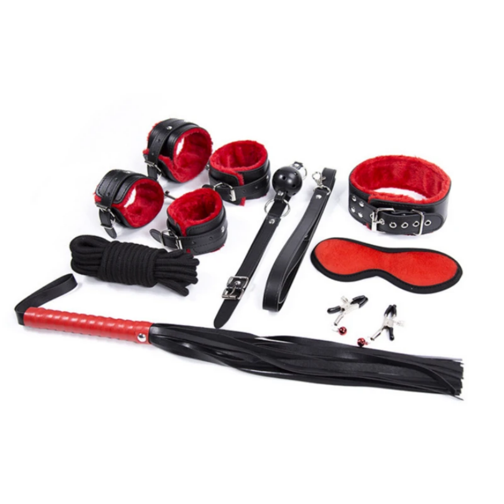 Leather BDSM Kit Handcuffs Sex - Party Games Couple 评论和价格