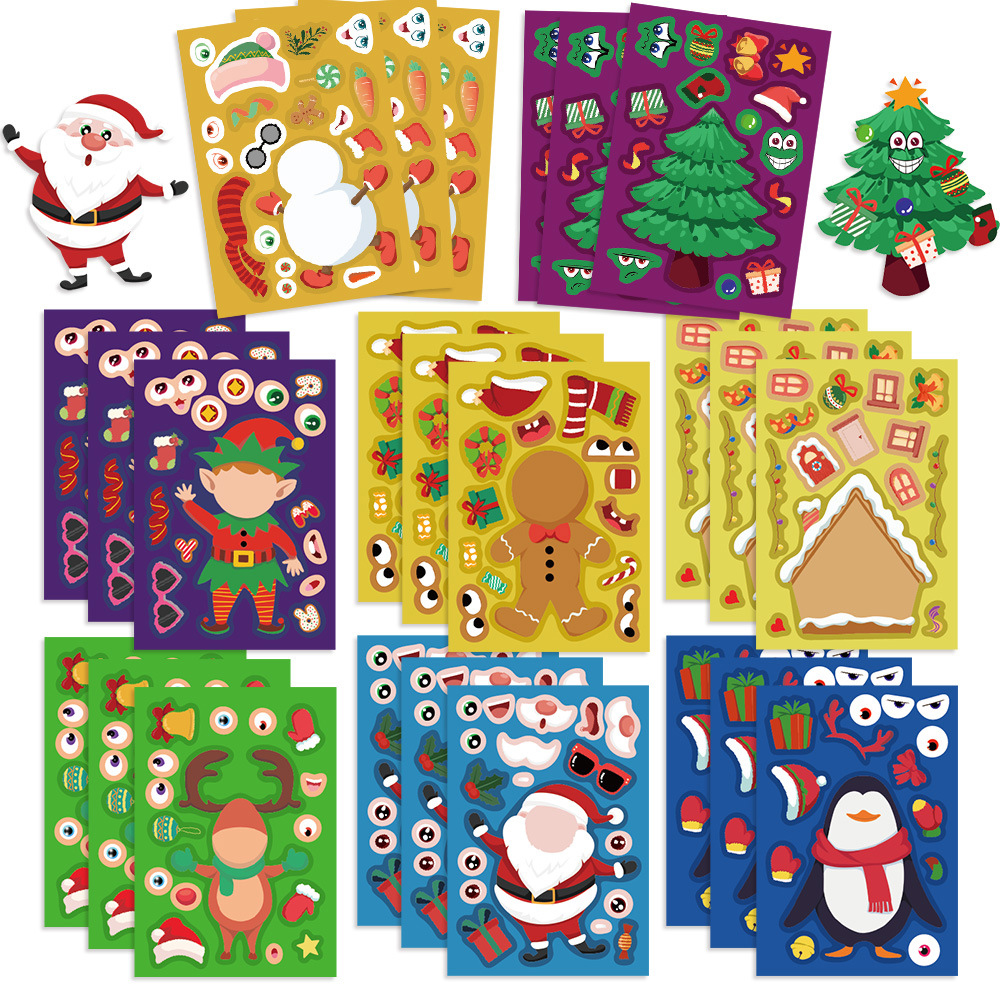 8/16Sheets Cartoon Christmas M - Party Games Instagram 评论和价格