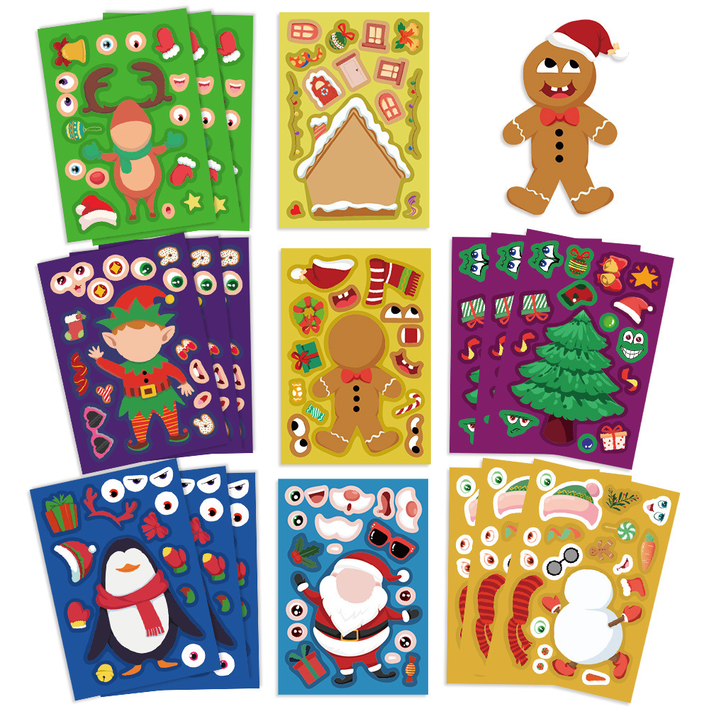 8/16Sheets Cartoon Christmas M - Party Games Instagram 评论和价格