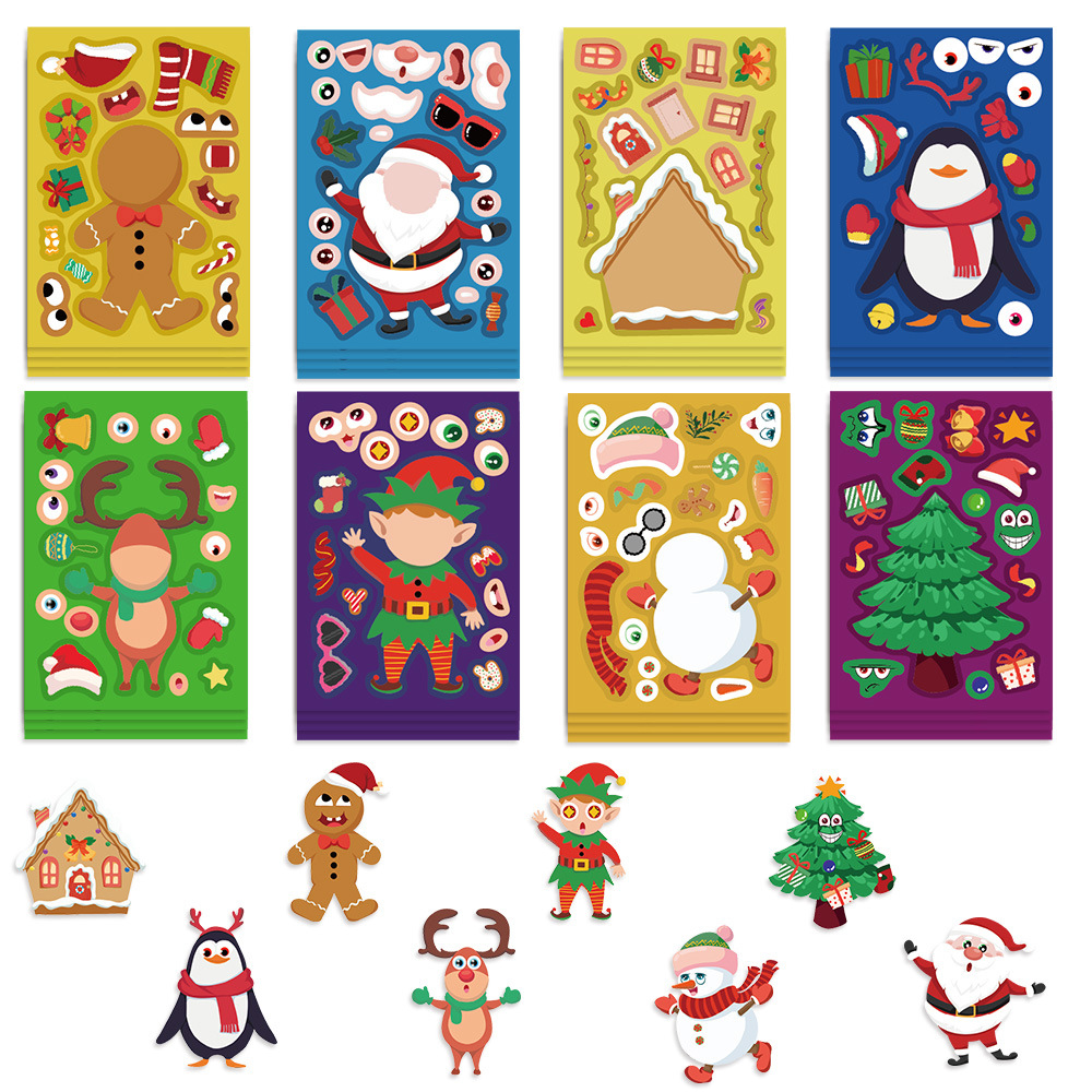 8/16Sheets Cartoon Christmas M - Party Games Instagram 评论和价格