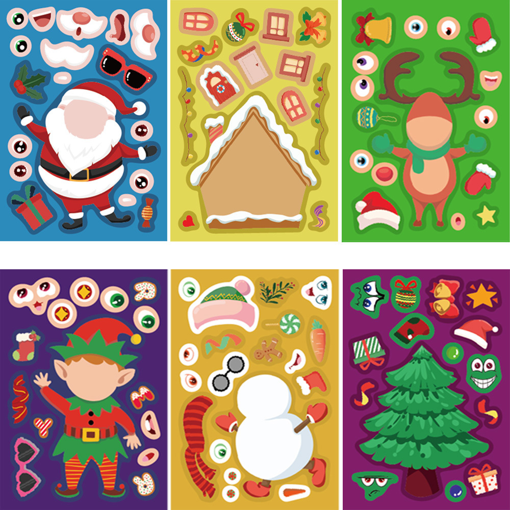 8/16Sheets Cartoon Christmas M - Party Games Instagram 评论和价格