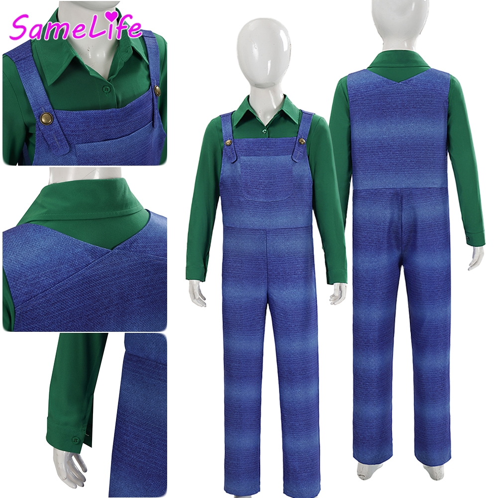 Plumber Luigi Cosplay Fantasy  - Party Games Youth 评论和价格