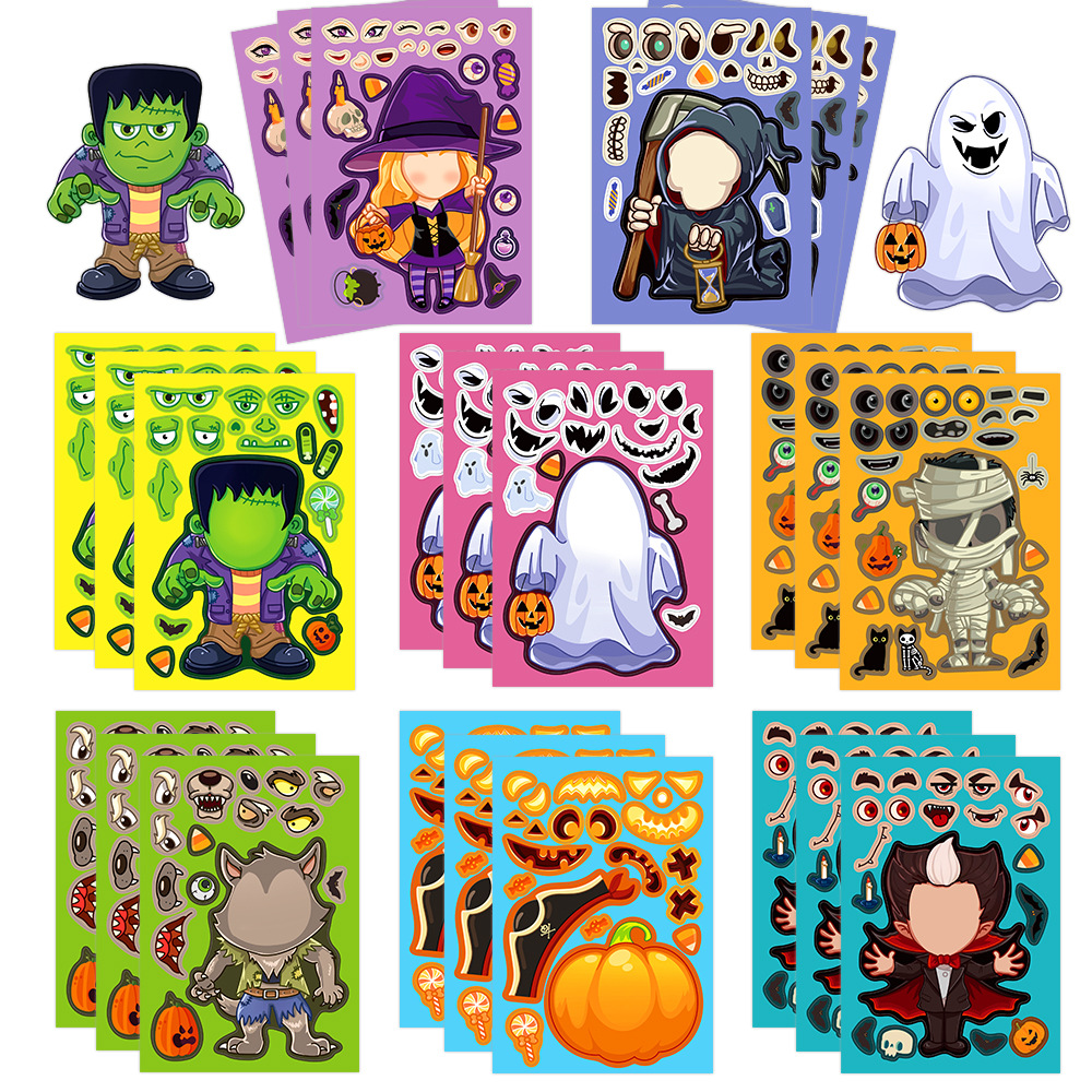 8pcs/pack Cartoon Halloween St - Party Games Instagram 评论和价格