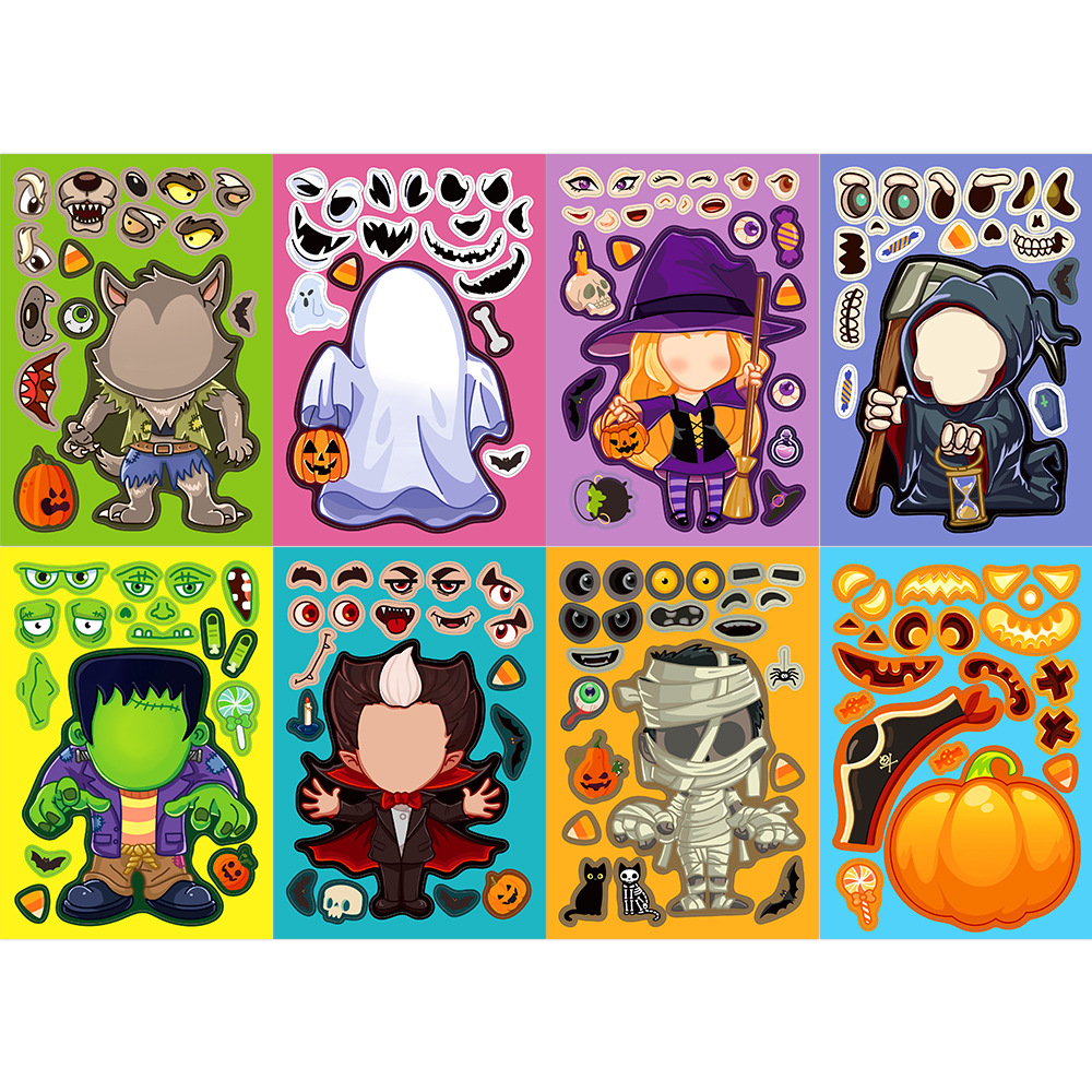 8pcs/pack Cartoon Halloween St - Party Games Instagram 评论和价格