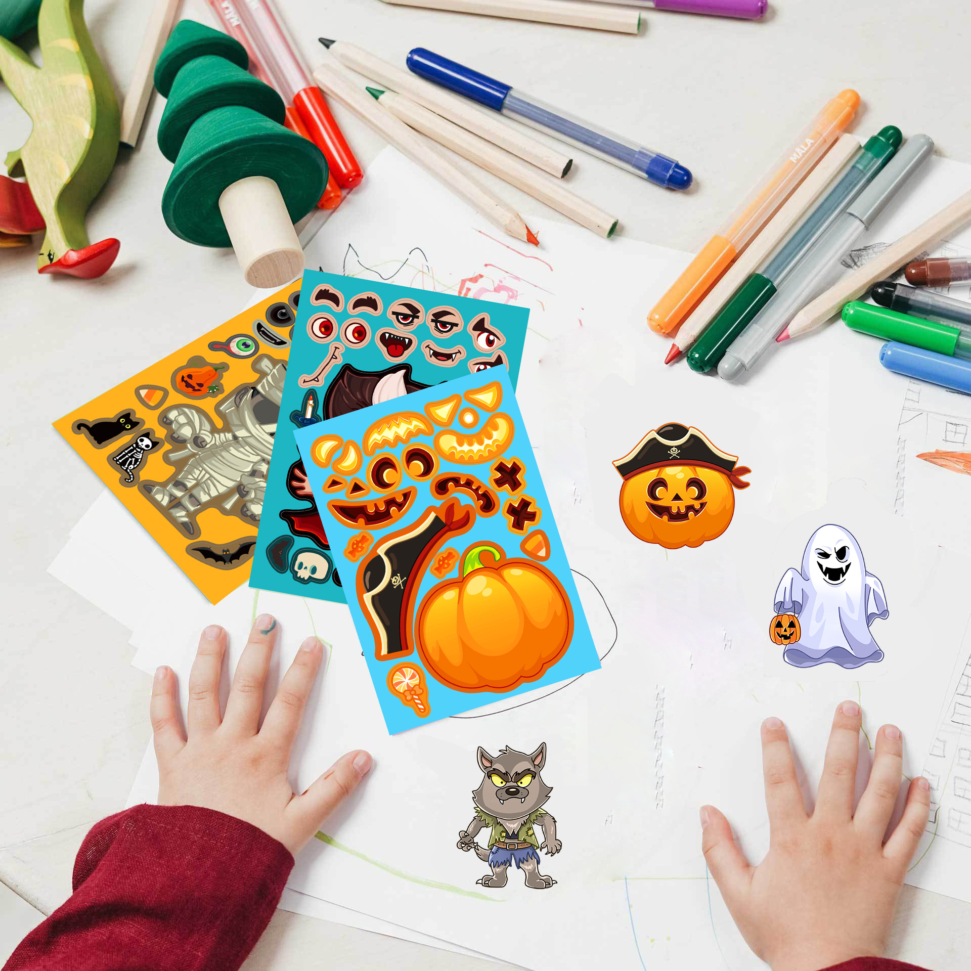 8pcs/pack Cartoon Halloween St - Party Games Instagram 评论和价格