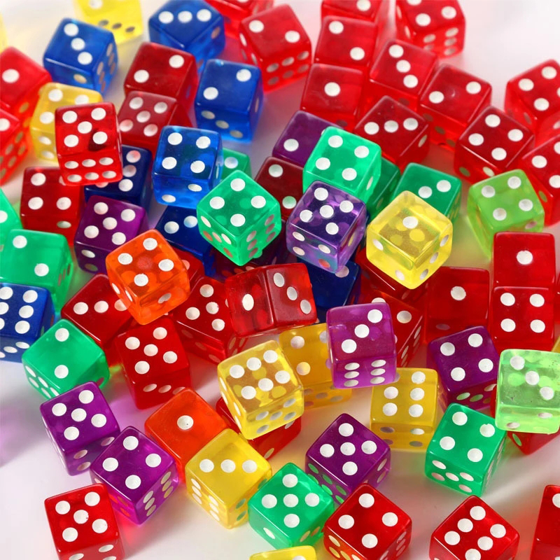 12PCS 16MM Transparent Dice Fo - Party Games Juegos De Mesa 评论和价格