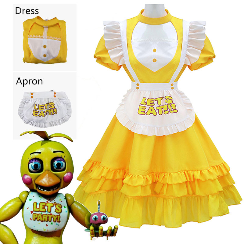 Toy Chica Cosplay Costumes Gam - Party Games Girls Night 评论和价格