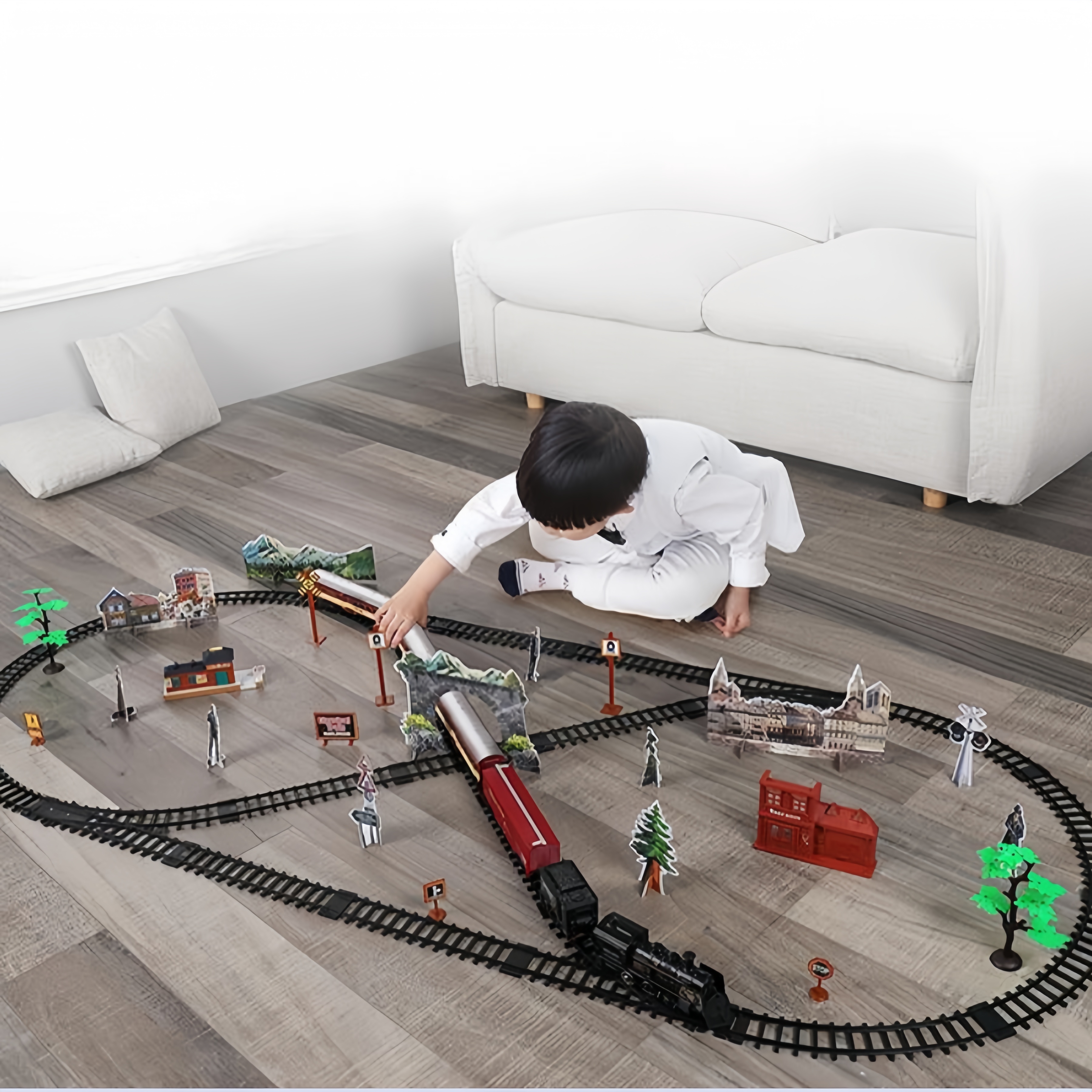 Kids Electric Steam Train Toy  - Party Games Steam 评论和价格