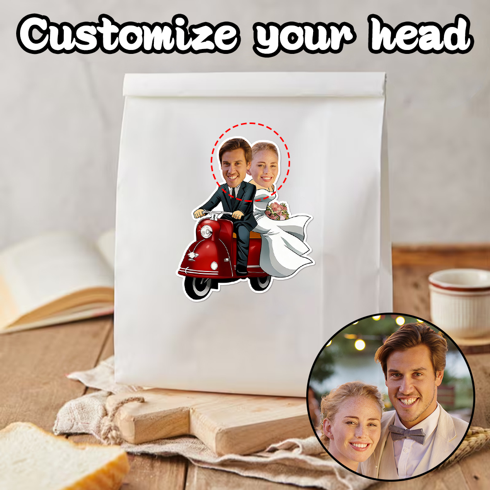 Custom Face Stickers for Weddi - Party Games Couple 评论和价格