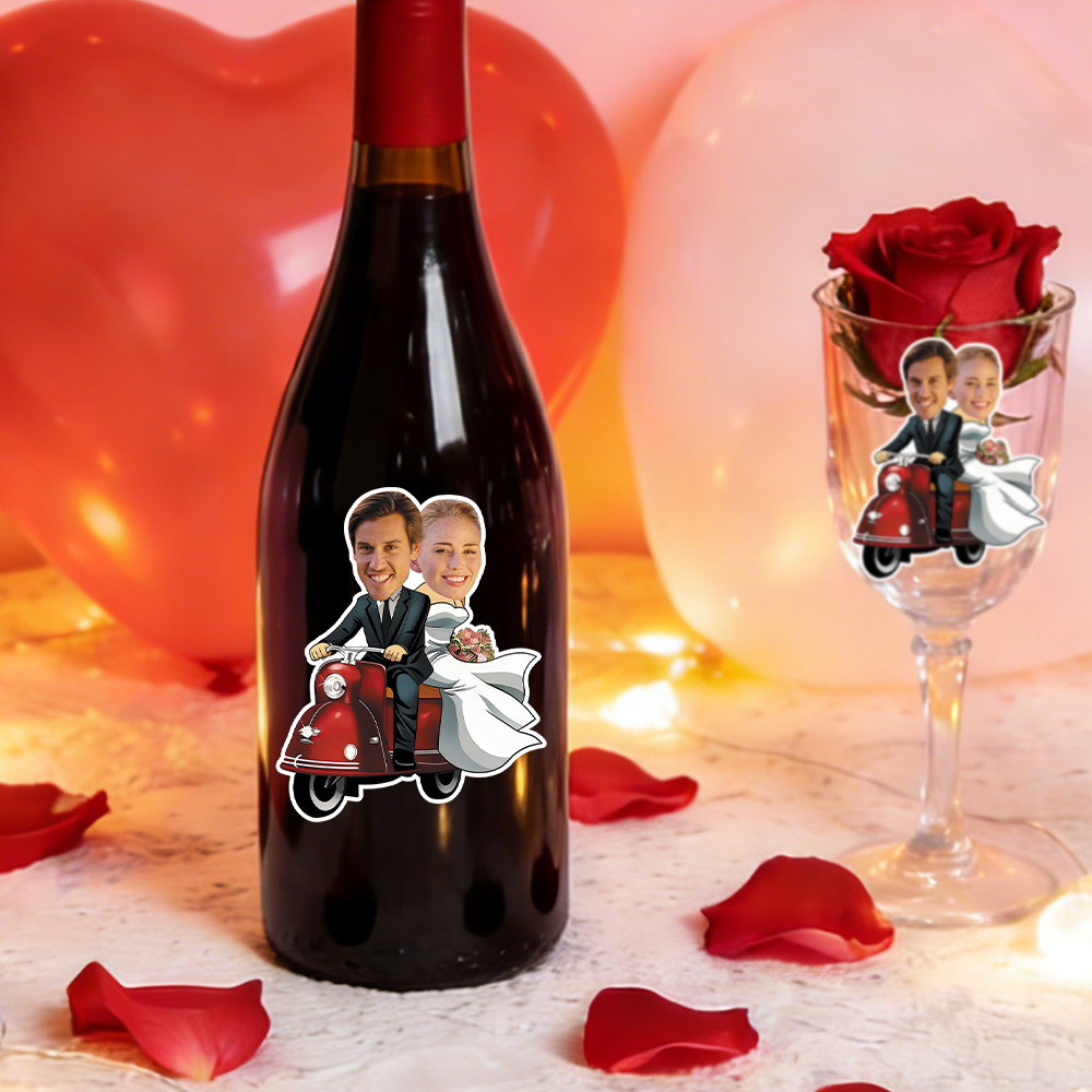 Custom Face Stickers for Weddi - Party Games Couple 评论和价格