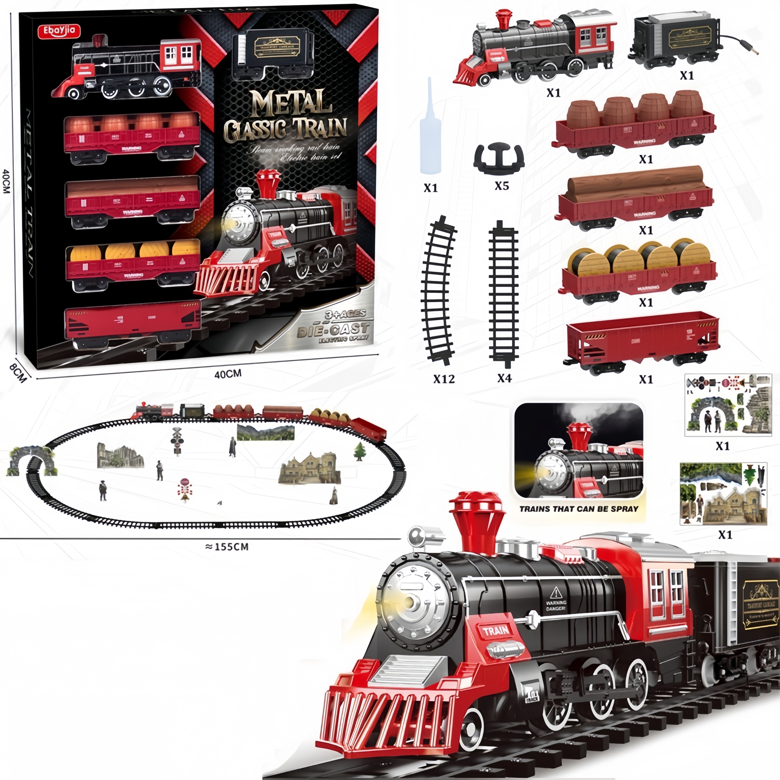 Kids Electric Steam Alloy Trai - Party Games Steam 评论和价格