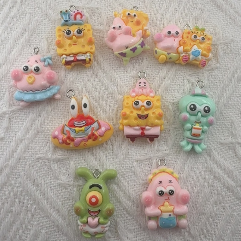 10pcs cartoon resin pendant, D - Party Games Ideas 评论和价格