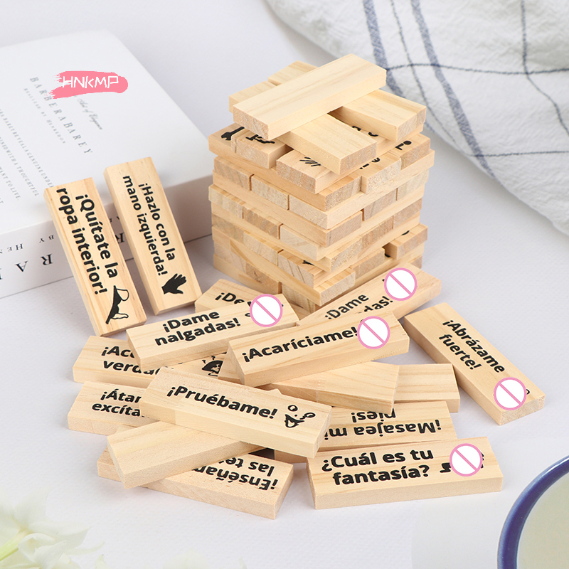 48Pcs Deluxe Wooden Building B - Party Games Couple 评论和价格